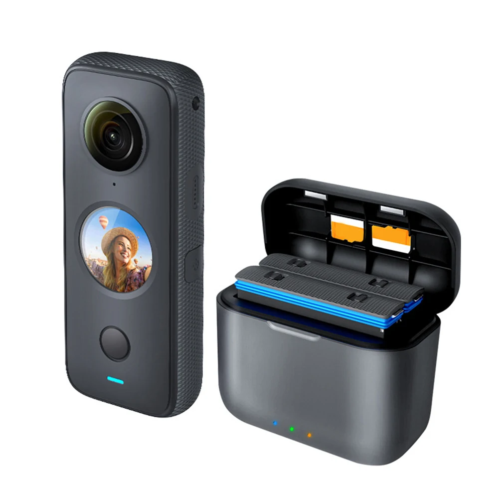 USB C 타입 휴대용 배터리 스토리지 충전기, 고속 충전 케이스, 미니 경량 액세서리, Insta360 One X2 배터리용