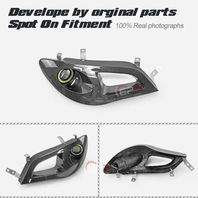 

For Subaru Impreza GDC 9th Gen Carbon fiber Vented Headlight Replacement with LED Projector Light Headlight LHD Passenger Side