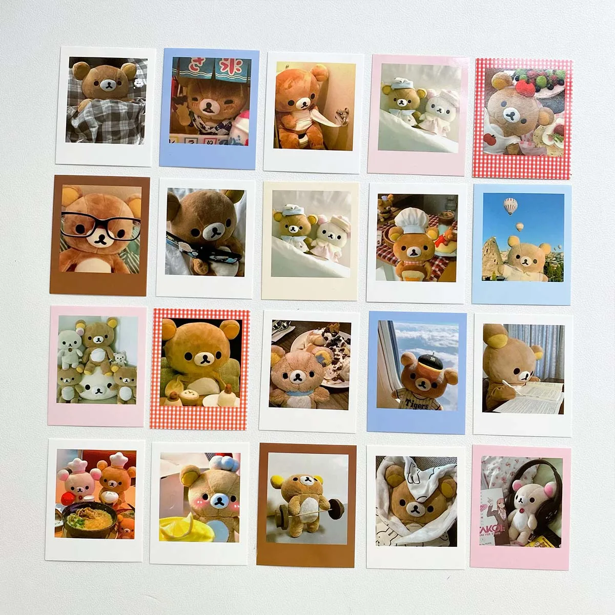 Cute Bear Polaroid DIY Scrapbook Decor Memo Pads Vintage Kawaii Plush Photo Cards