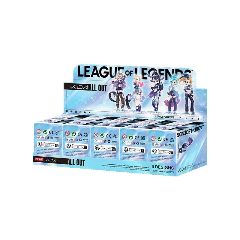 League of Legends K/DA ALL OUT 1set 6個 POP MART Assorted Box 5 Pieces League of Legends K/DA ALL