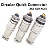 5/20PCS XS8 XS9 XS10 XS12 Aviation push-pull connector quick connector Gold plated contact Male and Female plug 2 3 4 5 6 7PIN 1