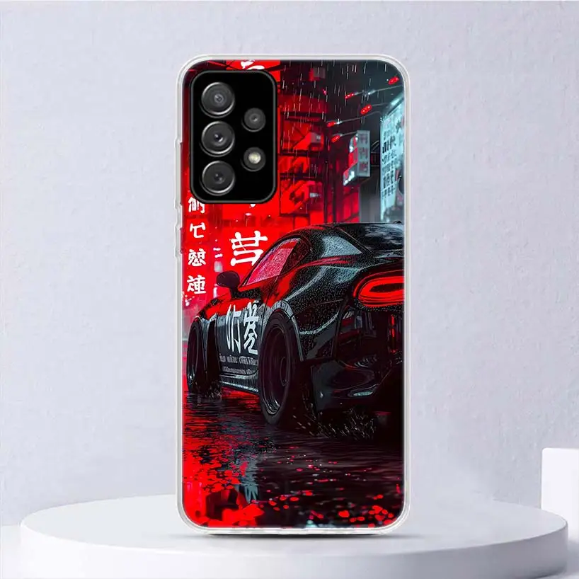 Men's Sports Car Soft Phone Case - Sleek Design for Samsung Galaxy Series