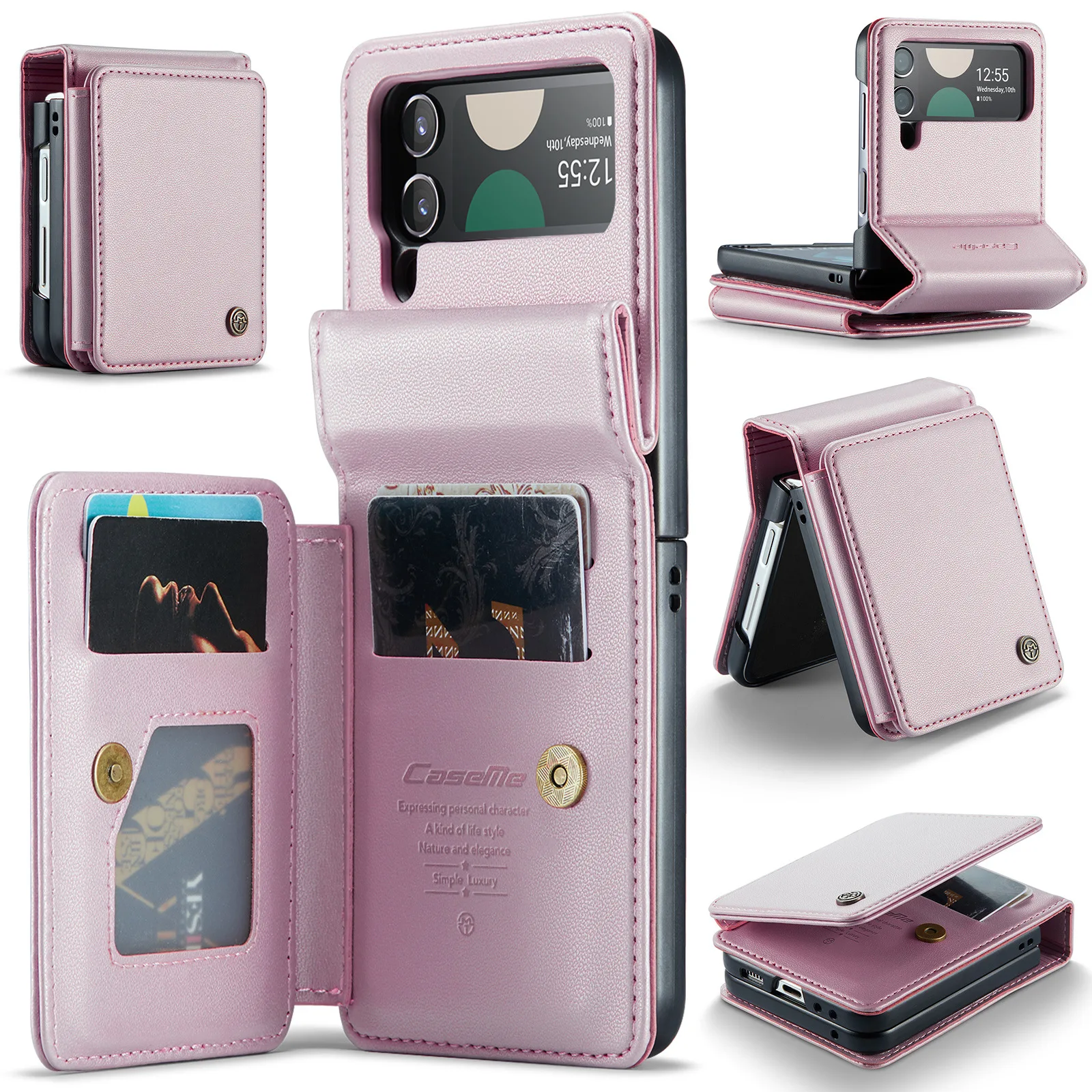 Multi-Functional Anti-Theft Folding Card Slot Protective Case