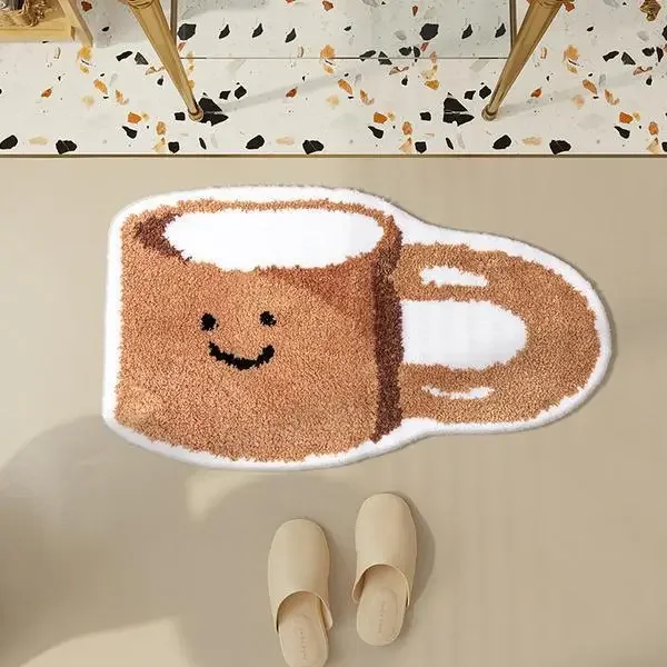 

Противоскользящий коврик для ванной, домашний абсорбирующий напольный коврик с цветами, Противоскользящий коврик для двери ванной, сухой напольный коврик