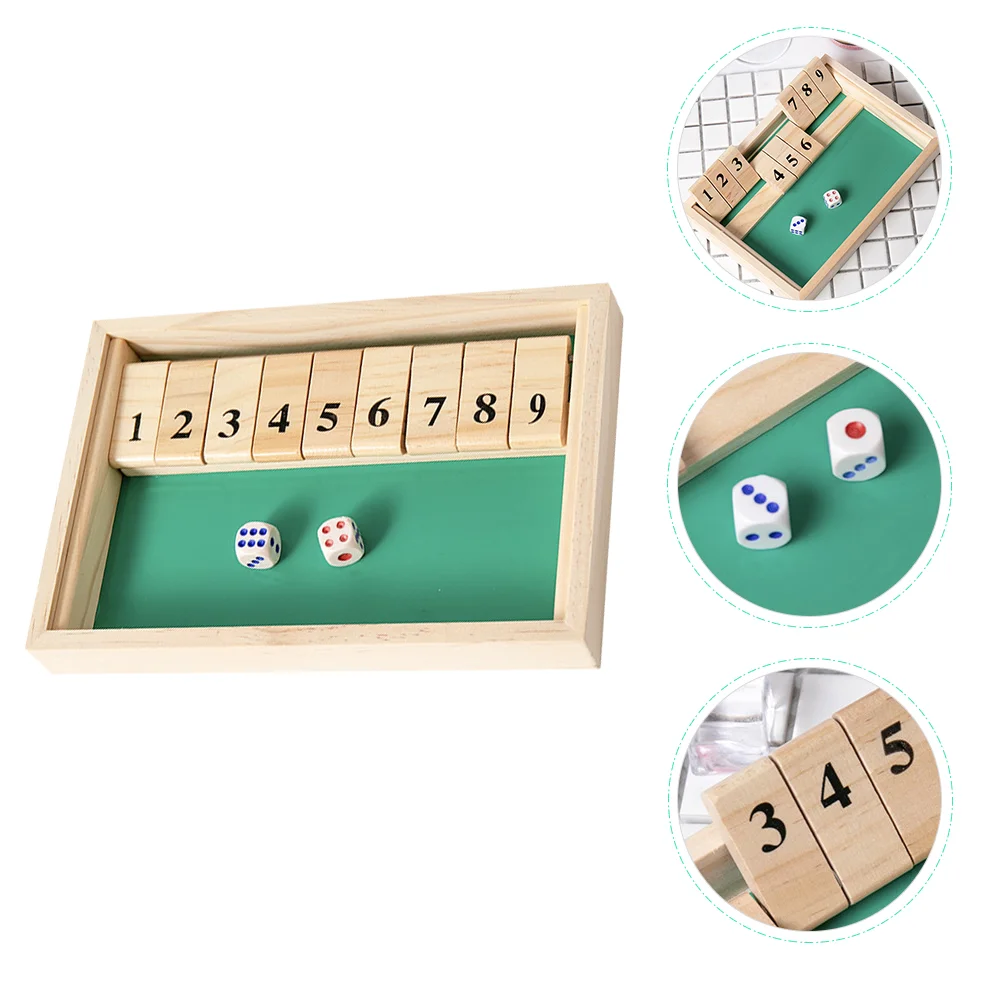 Wooden Flip Game Toys Juguetes Adultos Plastic Board Dice Numbers for 2 Players