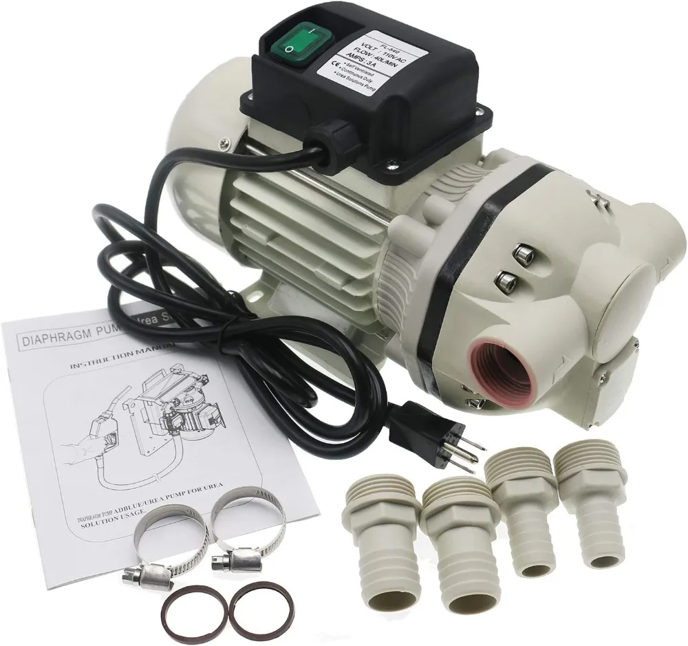 Self Priming Electric Water Pump 350W 10.6GPM 115VAC Diaphragm Irrigation Large Flow Garden Home Use