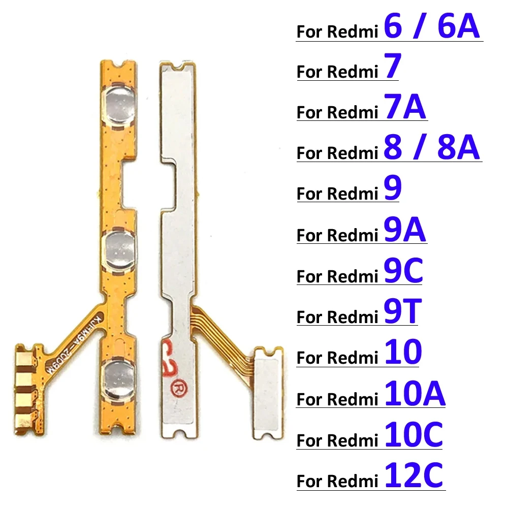 

Кнопка включения/выключения питания для Xiaomi Redmi 6 6A 7 7A 8 8A 9 9A 9C 9T 10 10A 10C 12C