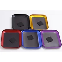 RC Screw Tray with Magnetic Pad Aluminum Magnet Screw Tray Storage Plate for RC Aircraft, Automotive, Boat Repair Tools 2
