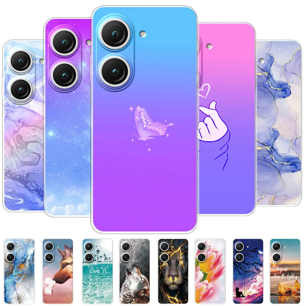 Per Asus Zenfone 10 Custodia Per Asus Zenfone 9 Antiurto In Silicone Trasparente Morbido Tpu Cover Coque Per Zenfone 10 Paraurti Fundas