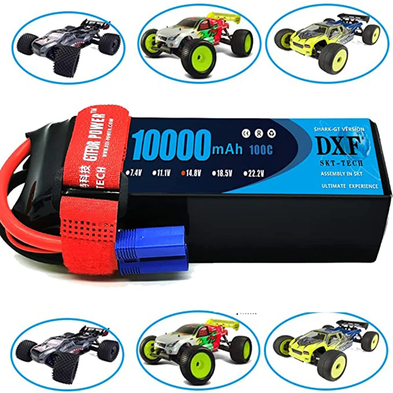 SUNPADOW 5000mAh 4S 14,8V Lipo Akku 100C Mit EC5 Für RC Buggy