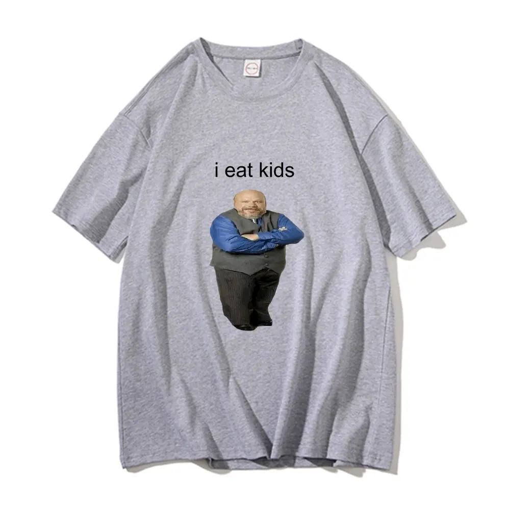Забавная брендовая мужская и женская футболка bertramm Eat Kids, мужские топы из чистого хлопка, новая черная Повседневная Свободная футболка с коротким рукавом (art.: 3920bb41ea45b) - 3920bb41ea45b