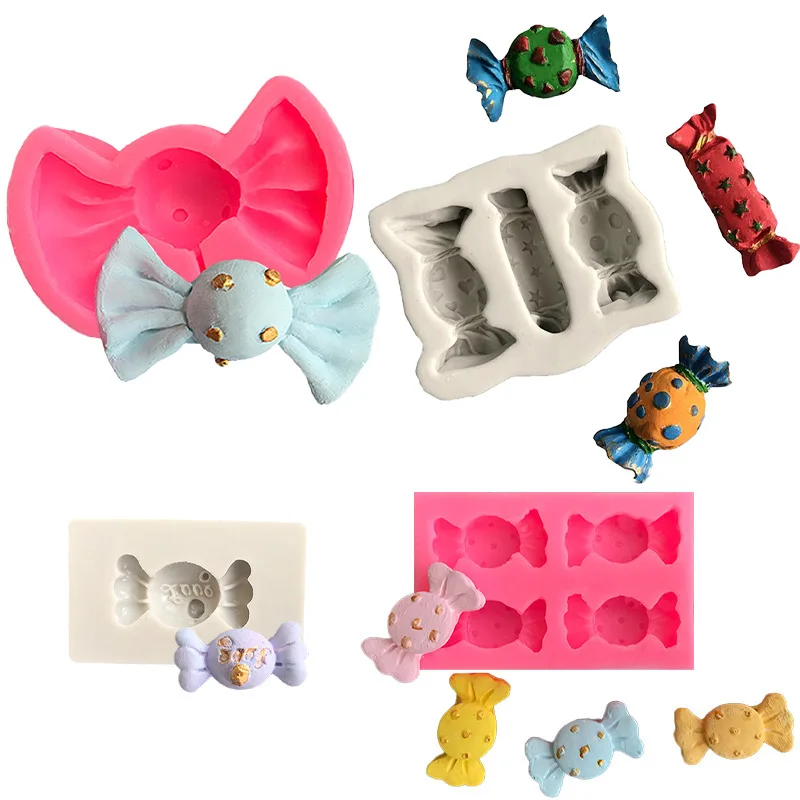 

3D Candy Shape Silicone Sugarcraft Mold Resin Tools Cupcake UV Resin Mould Fondant Cake Decorating Handcraft Kitchen Baking Tool