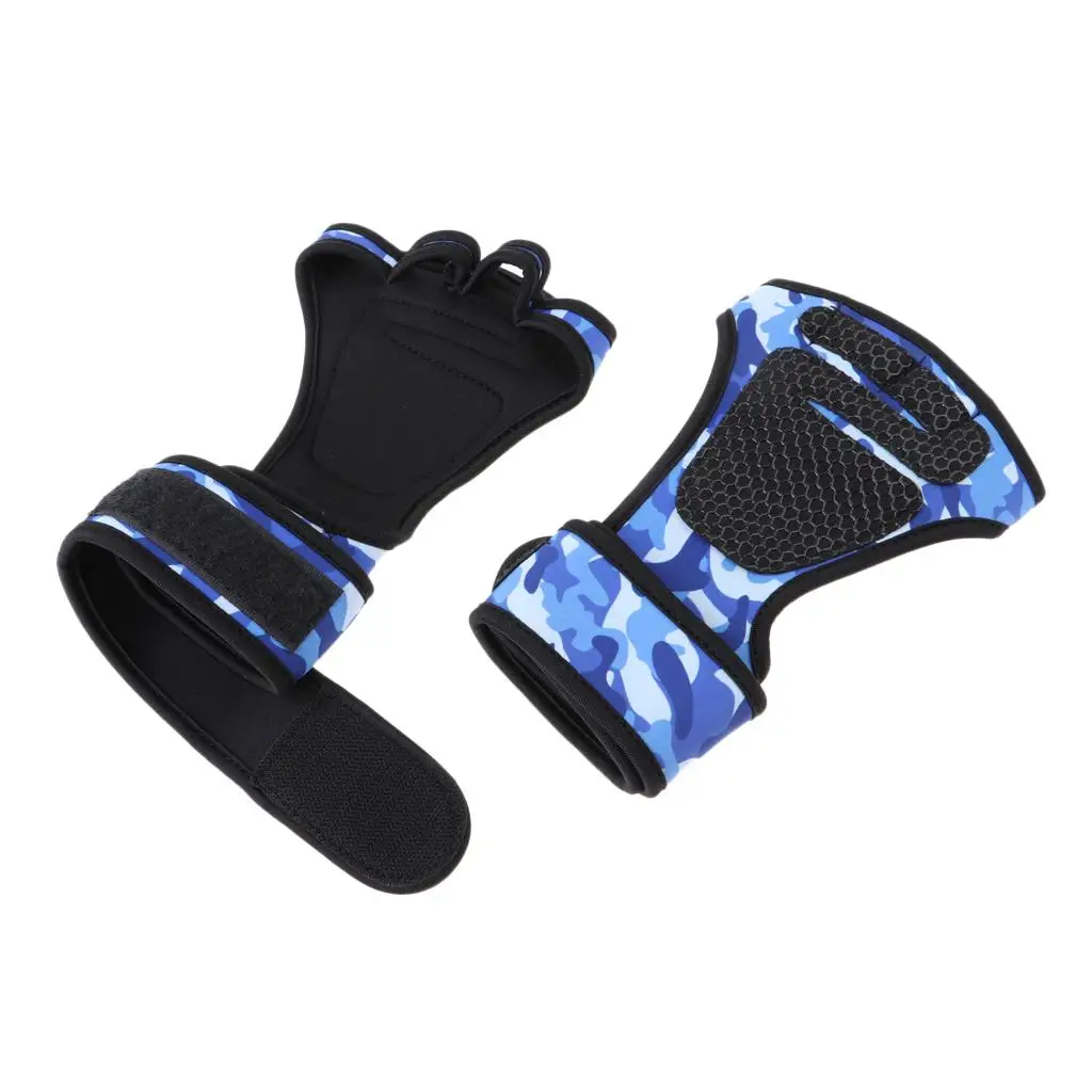 Pair Weight Lifting Training Gym Gloves Full Palm Wrist Support Wrap