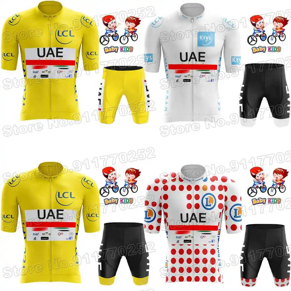 Cycling Jersey Kids Set Uae Uae Team Cycling Jersey Cycle Jersey