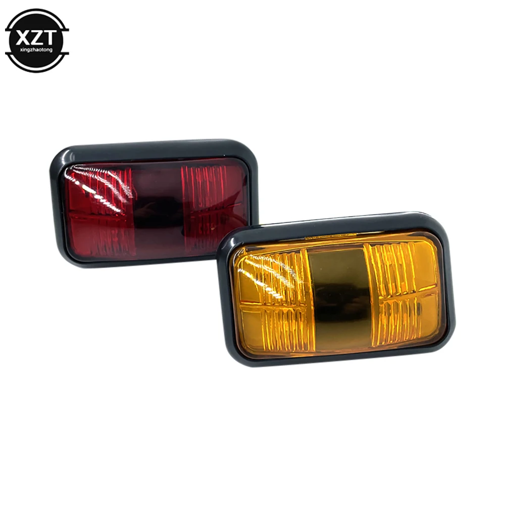 12v 24v 6led Seiten markierung leuchten Auto Außen leuchten Warn rücklicht  Auto Anhänger LKW LKW Lampen gelbe Farbe - AliExpress