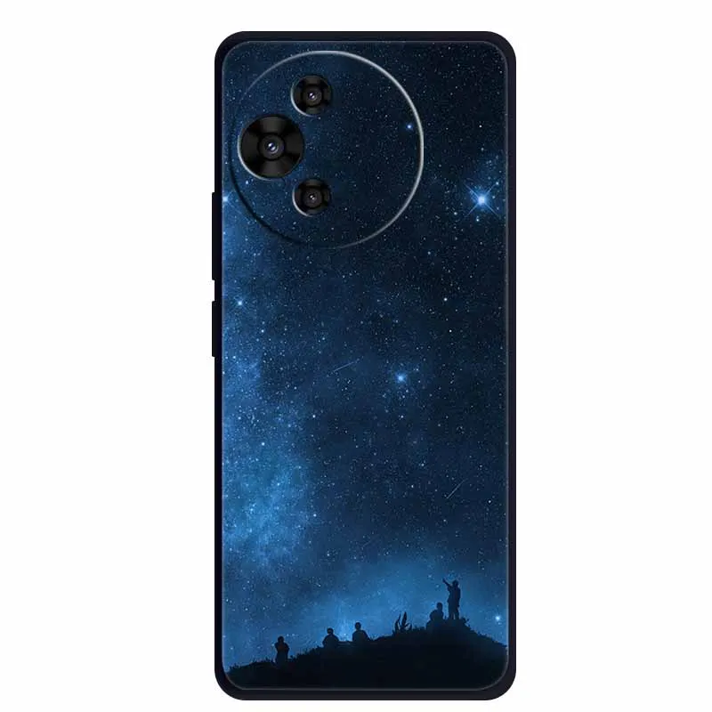 Luxury TPU Soft Silicone Back Cover with Floral and Love Design