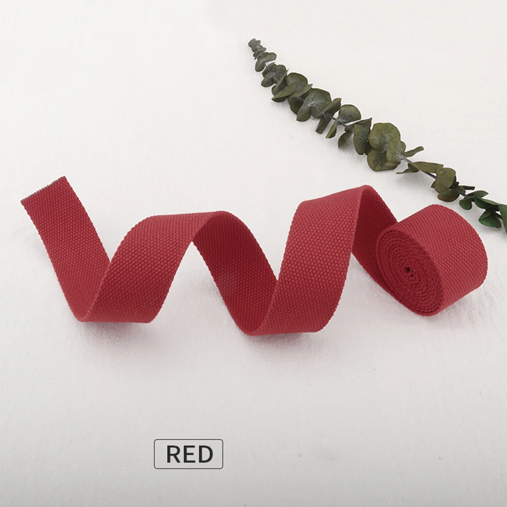 

1/2/5Yards 20/25/38mm Wide RED Nylon Polyester Strapping Strap Pet Collar Safety Belt Pet Rope Sewing Craft Canvas Webbing