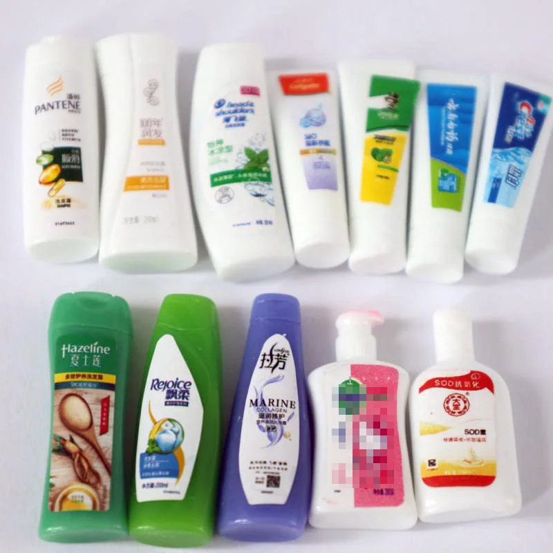 1/12 Scale Dollhouse Miniature Shampoo Toothpaste Toiletries Scene Model for ob11 Blyth Doll Accessories doll house toys