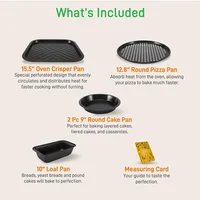 Bakeware Sets 10 Piece Non-stick Bakeware Set - Carbon Steel Baking Tray Set, Suitable for Oven, Refrigerator & Freezer 3