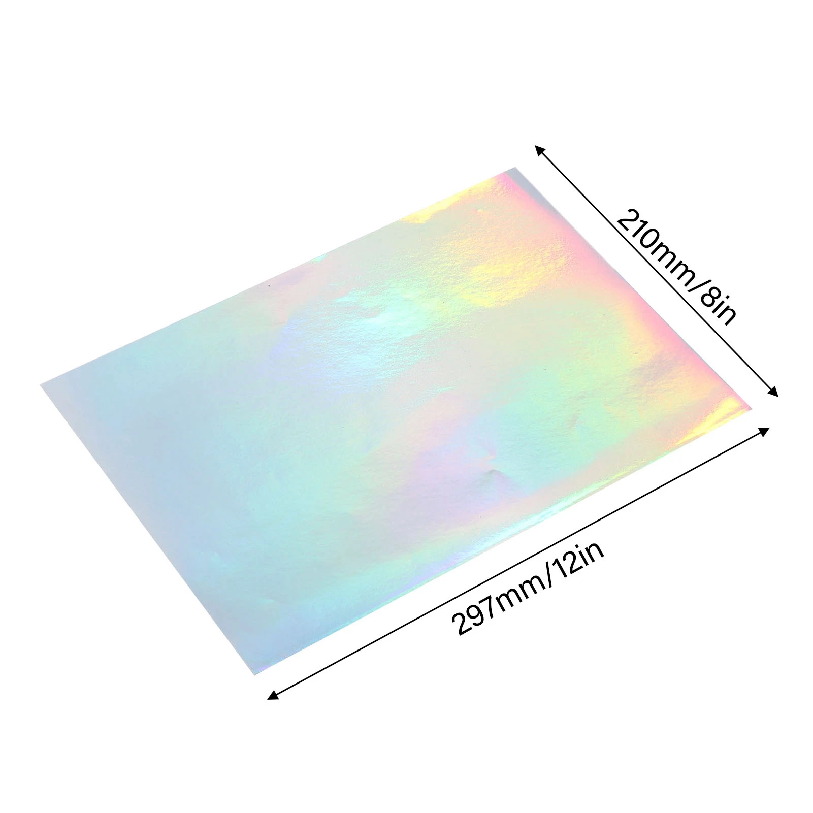 22 Sheets  Printable Holographic Sticker Paper Water Proof Inkjet Printer Holographic Stick Adhesive Paper  Sticker Paper
