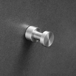 Elegant Brass Robe and Towel Hook - Versatile Decorative Hanger (Brushed Nickel)