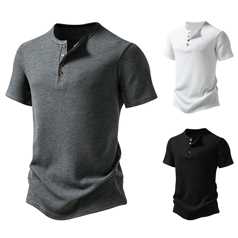 

New Men's Comfortable Top Wolfgang Henry Short Sleeved T-shirt