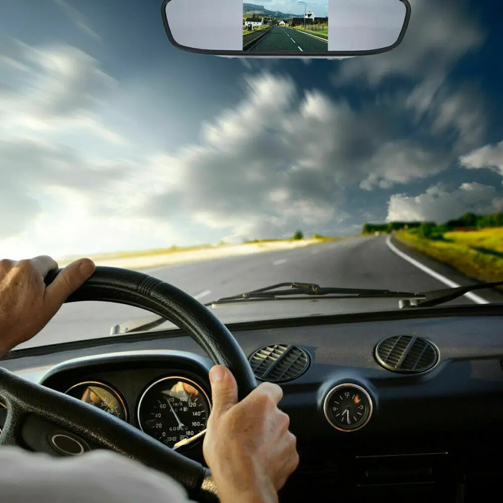Bileeko Car Backup Camera Rear View System 4.3" LCD Mirror Monitor Night Vision Parking Camera