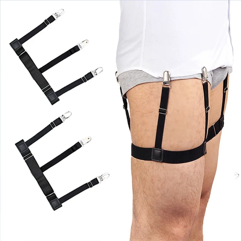 Men suspender 2PCS suspenders for shirt garter belt holder strap hangers for men pants braces