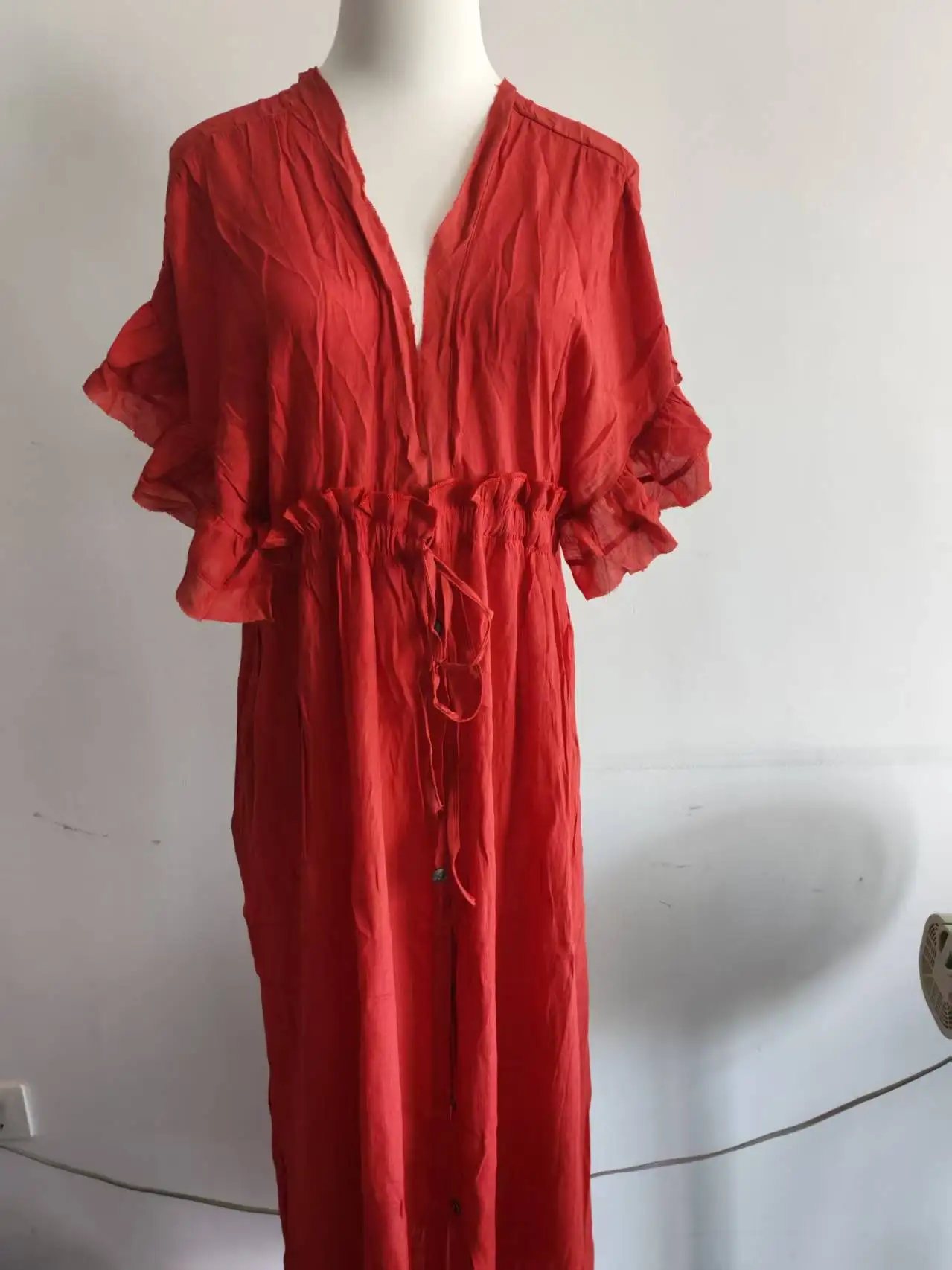 Sexy Bikini Cover-ups Long White Tunic Casual Summer Beach Dress Elegant Women Clothing Beach Wear Swim Suit Cover Up Q1982 6