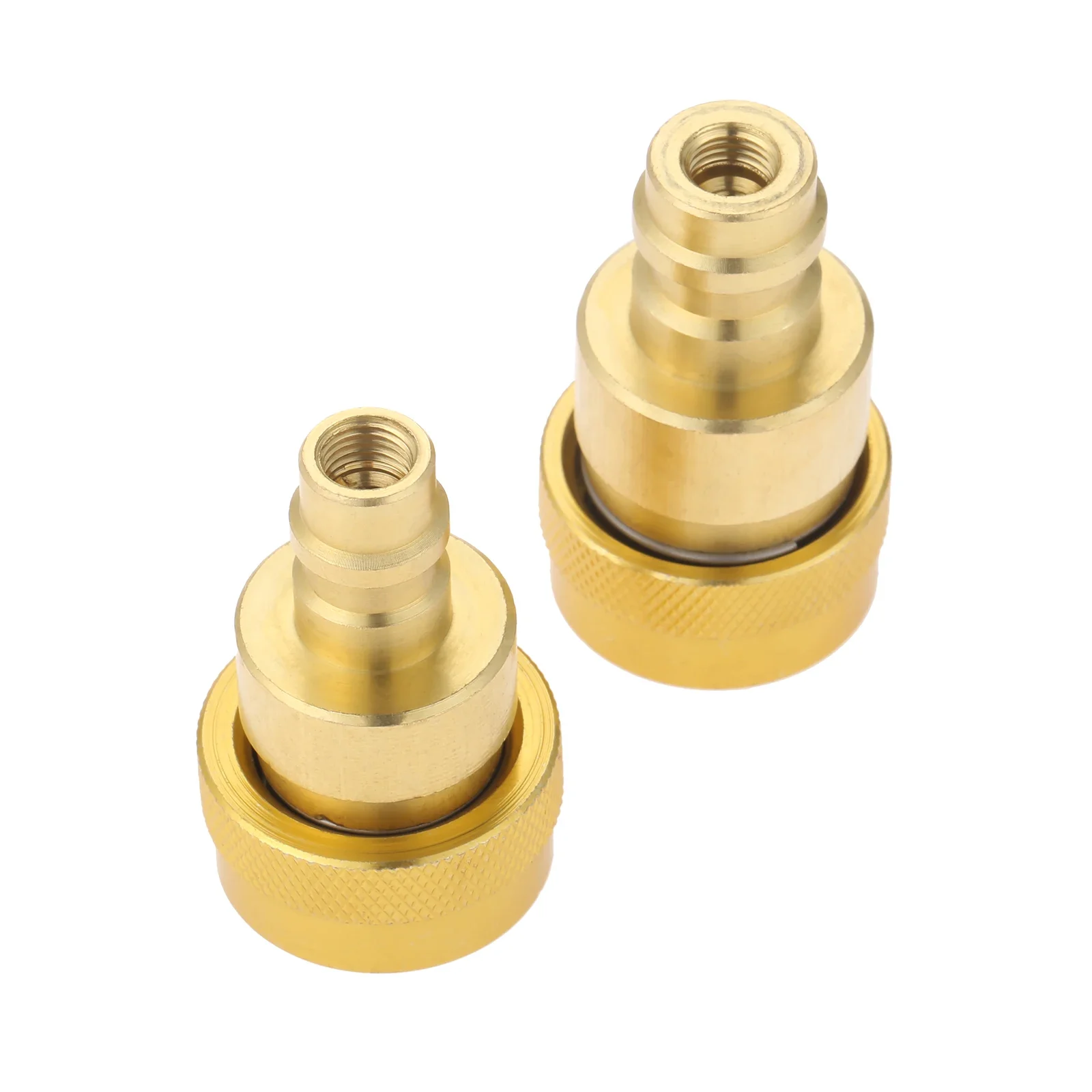 Air Conditioning Conversion Kit 2Pcs A/C R134a To R1234yf Conversion Kit Quick Adapter Adjustable High&Low Voltage Connector Air Conditioner Refrigerant System