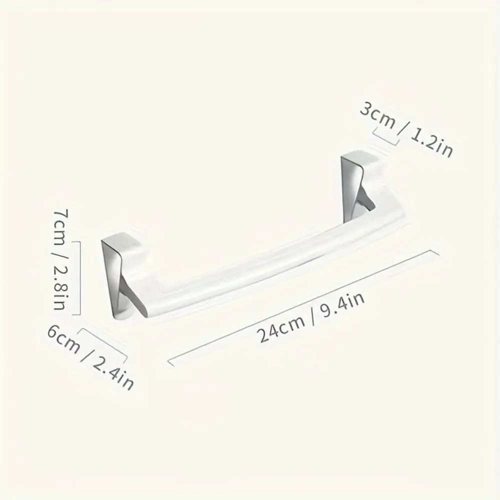 Durable No Drilling Towel Rack White Hard Plastic Towel Holder Easy to Assemble Hanging Hanger Bathroom Organizer