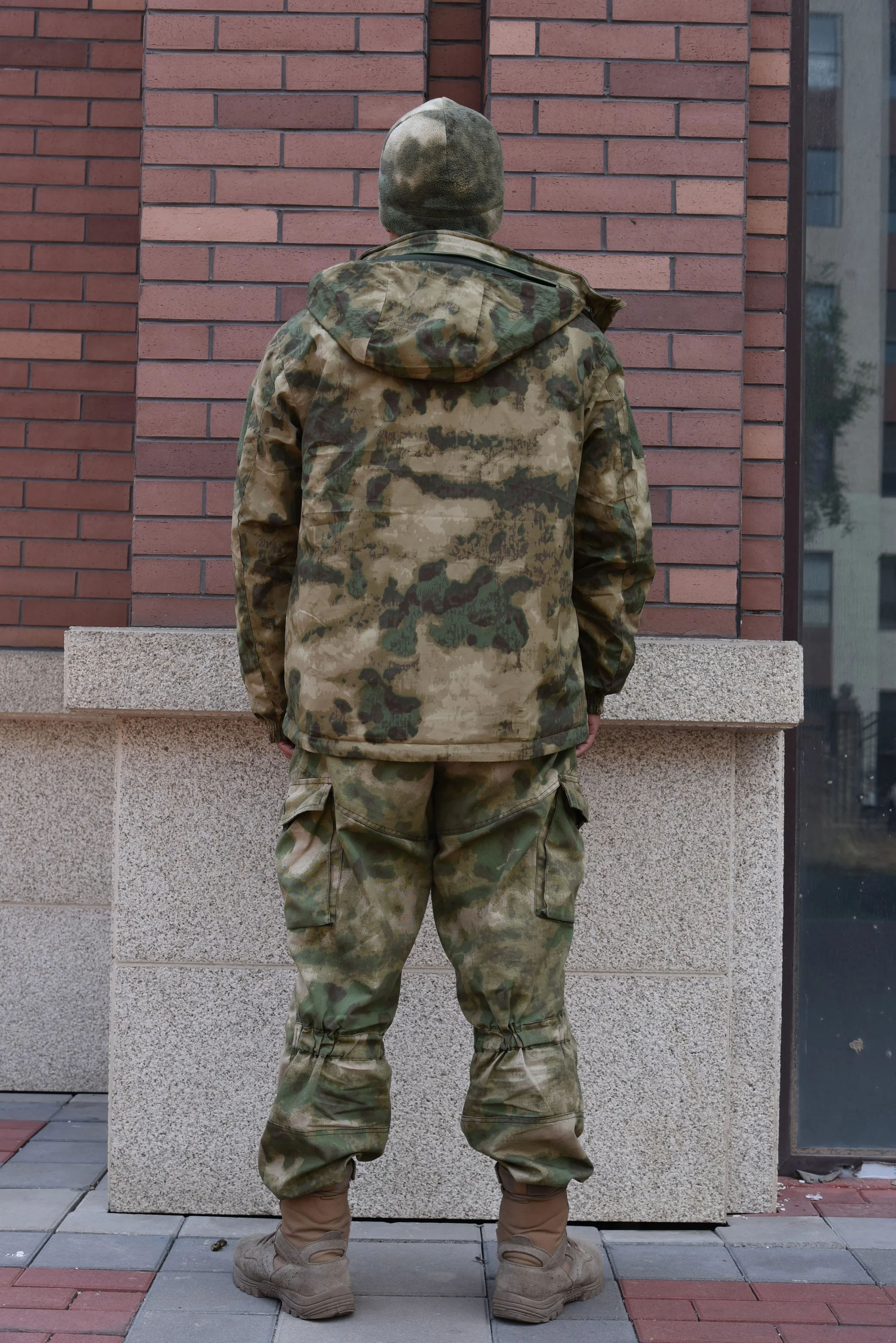러시아 유적 위장 겨울 방한 및 따뜻한 야외 등산 전술 충전 코트, 코튼 코트