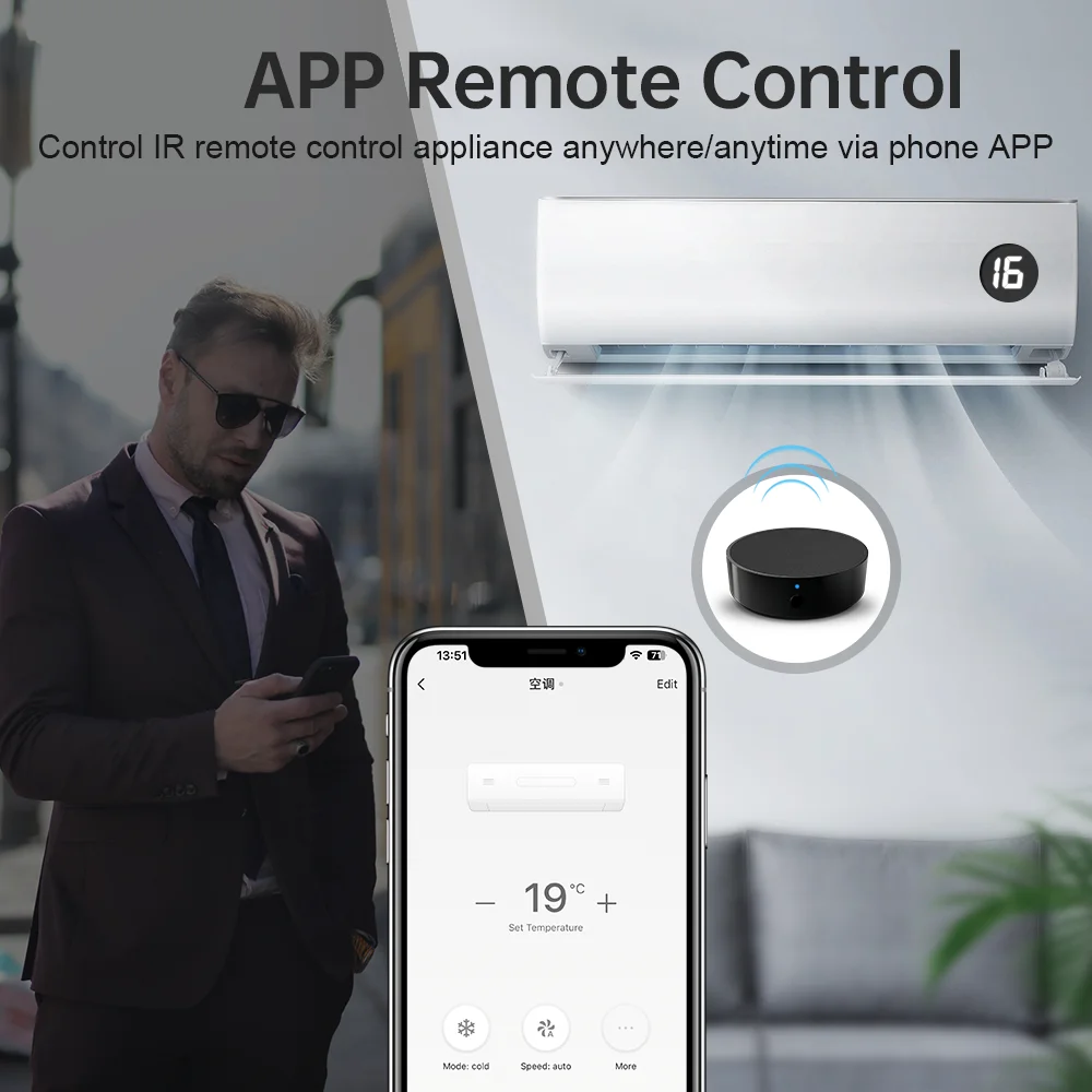 Smart Universal Remote Control smart universal remote control wireless remote controller smart ir remote control bluetooth voice remote control AVATTO WiFi IR RF Remote for Air Conditioning Tuya Smart APP Universal Infrared Remote Control Works for Alexa Google Home