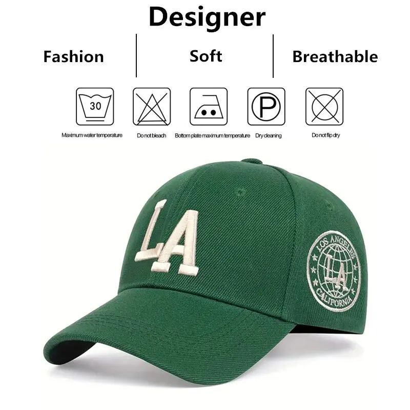 Unisex LA Letter Embroidery Snapback Baseball Caps Spring and Autumn Outdoor Adjustable Casual Hats Sunscreen Hat Sports & Entertainment Unisex LA Letter Embroidery Snapback Baseball Caps Spring and Autumn Outdoor Adjustable Casual Hats Sunscreen Hat Sports & Entertainment