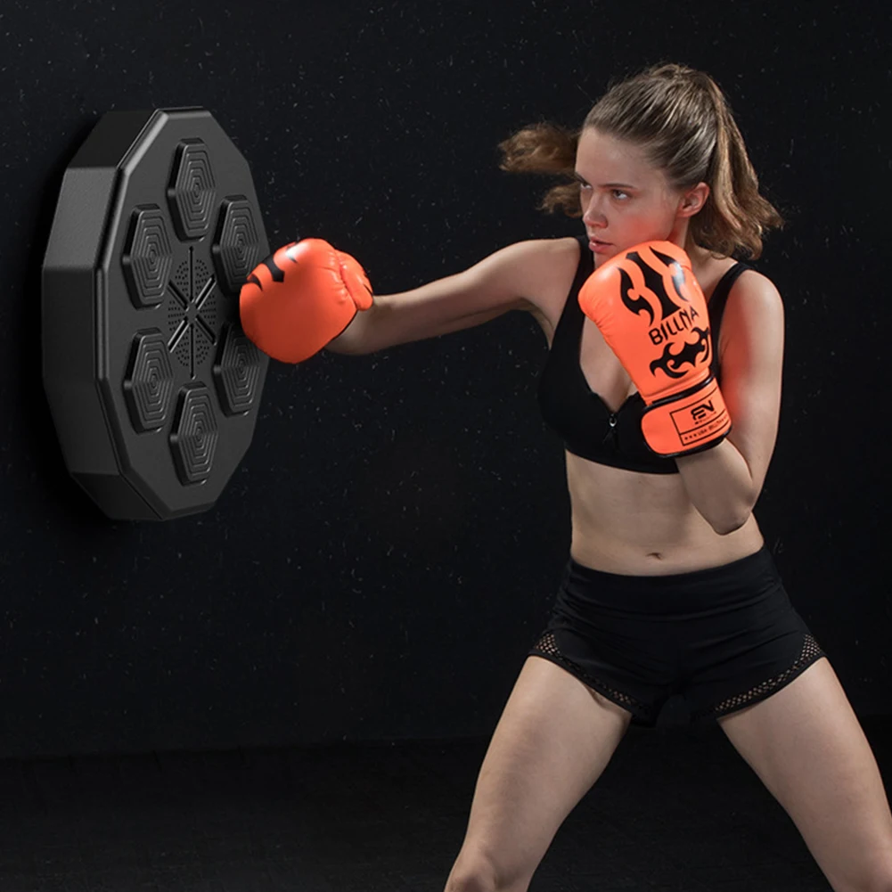 Intelligent Music Boxing Trainer Electronic Boxing Training Target Wall Hanging Sandbag Bluetooth-Compatible for Kids Adult