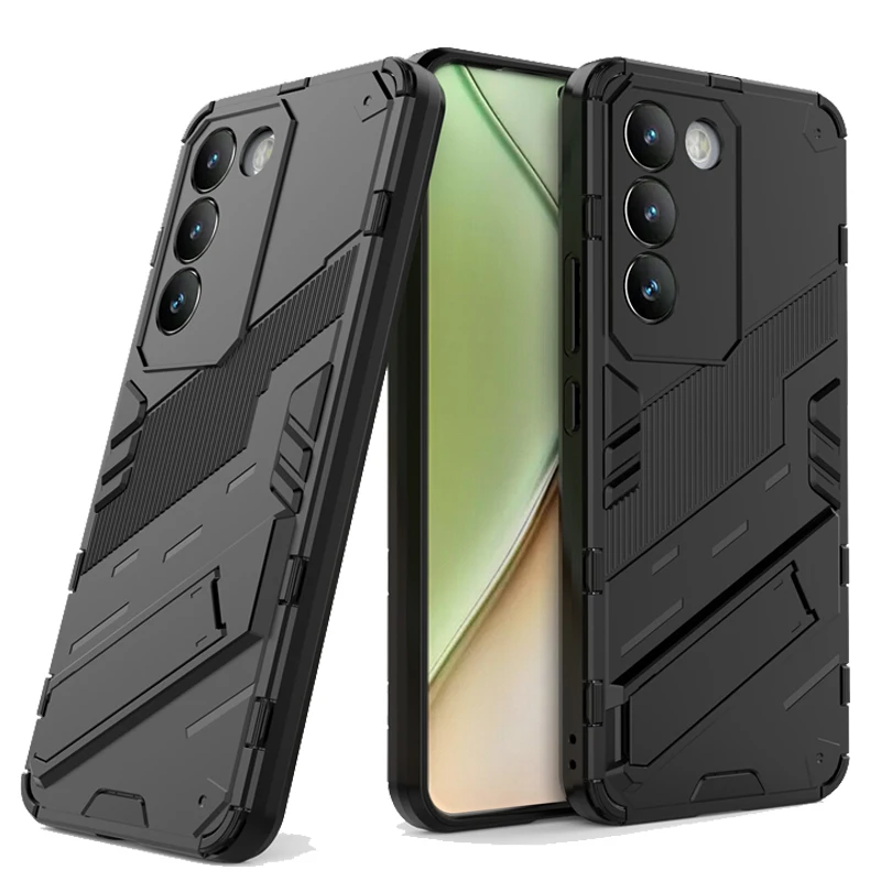 Phone Holder Case For Vivo Y100 Case Anti-knock Armor Full Back