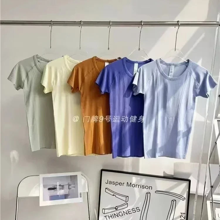 Lemon Women Swiftly Tech 1.0 Seamless Yoga T-Shirts Summer Breathable Sports Tee Fitness Blouse Workout Short Sleeve Crop Top 3