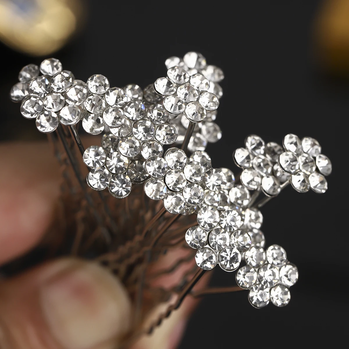 18 Teile/satz Zarte Blume Mode Haarnadeln Elegante Perle Braut Haar Clip Kopfschmuck Einfache Einzigartige Haar Sticks Für Frauen Als Geschenke – Detail 8