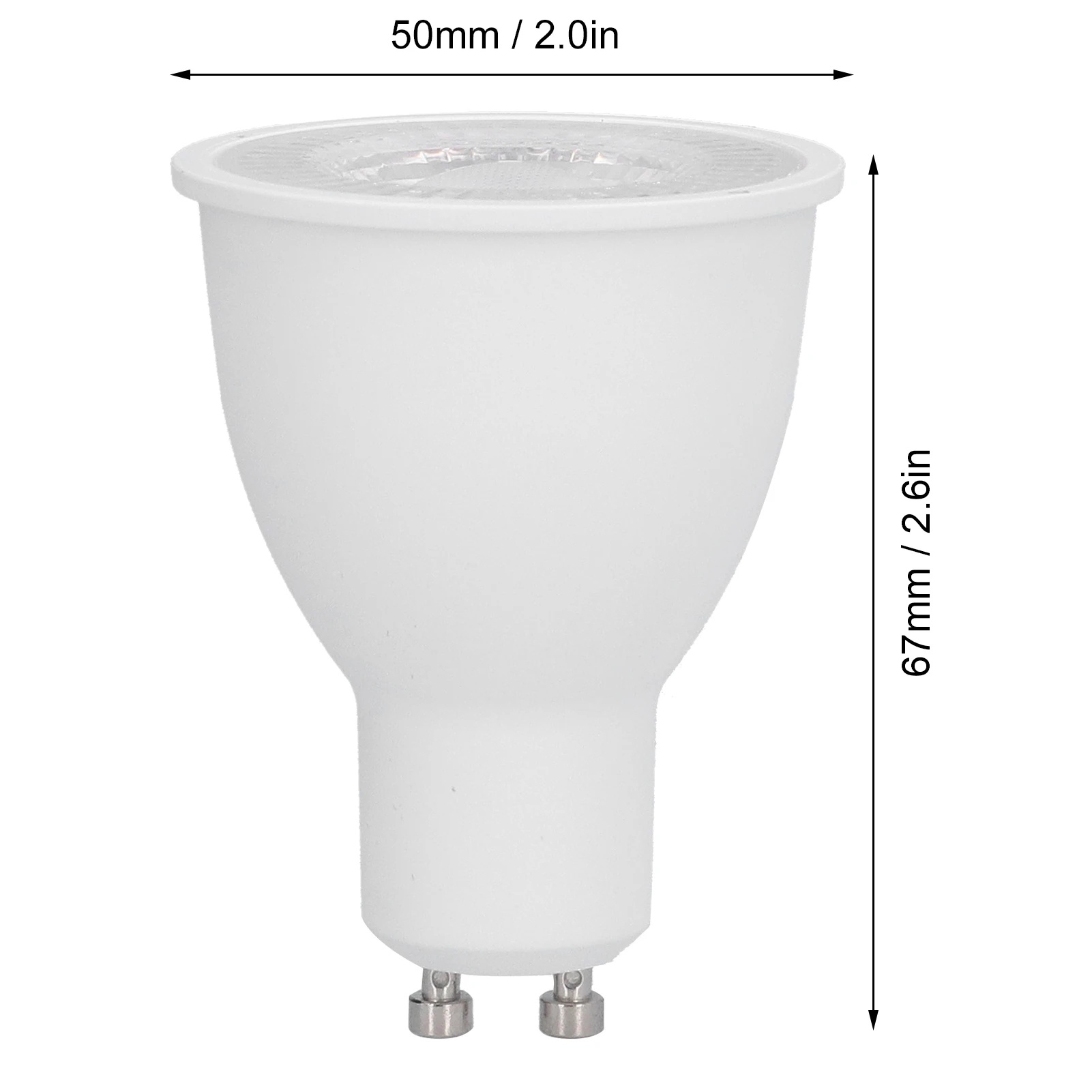 ZK20 10W GU10 LED 전구 1100LM 스포트라이트 전구 홈 임베디드 조명 거실 전시장 100-265VWarm Light