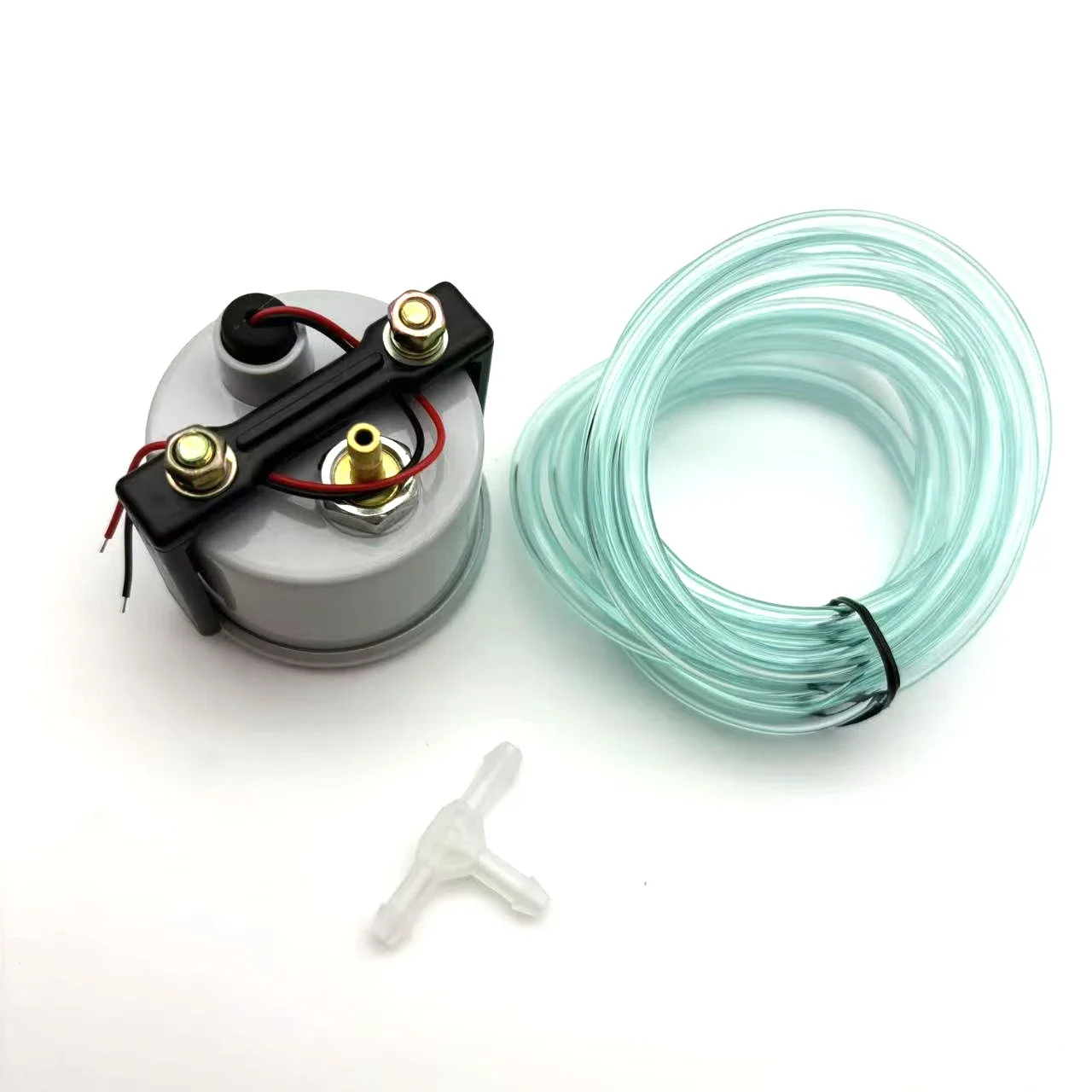 2.52인치 터보 부스트 게이지 -30인치인치파운치에서 35PSI까지 기계식 화이트 LED 부스트 게이지 스모크 렌즈 부스트 센서 (12V 자동차용 부스트 게이지)