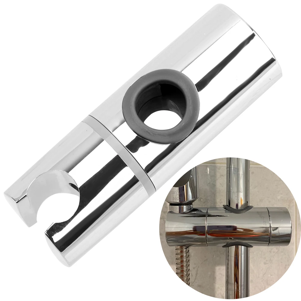 Universal ABS Adjustable Clamp Shower Head Holder Bracket Shower Slide Rail Bar Holder Bathroom Accessories Home Replacement showerhead holder shower bracket shower holder