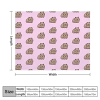 Wombat Throw Blanket Flannel Fabric Luxury Thicken Blankets 2