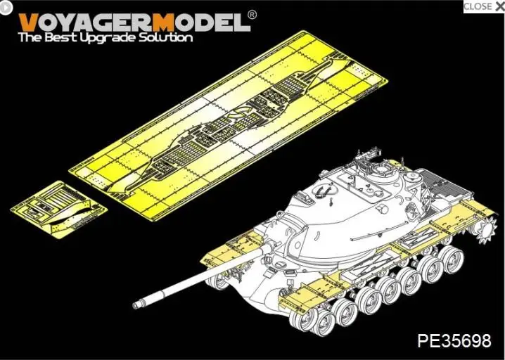 

Тяжелые крылья танка Voyager PE35698 1/35 US M103A1 (для DRAGON 3548)