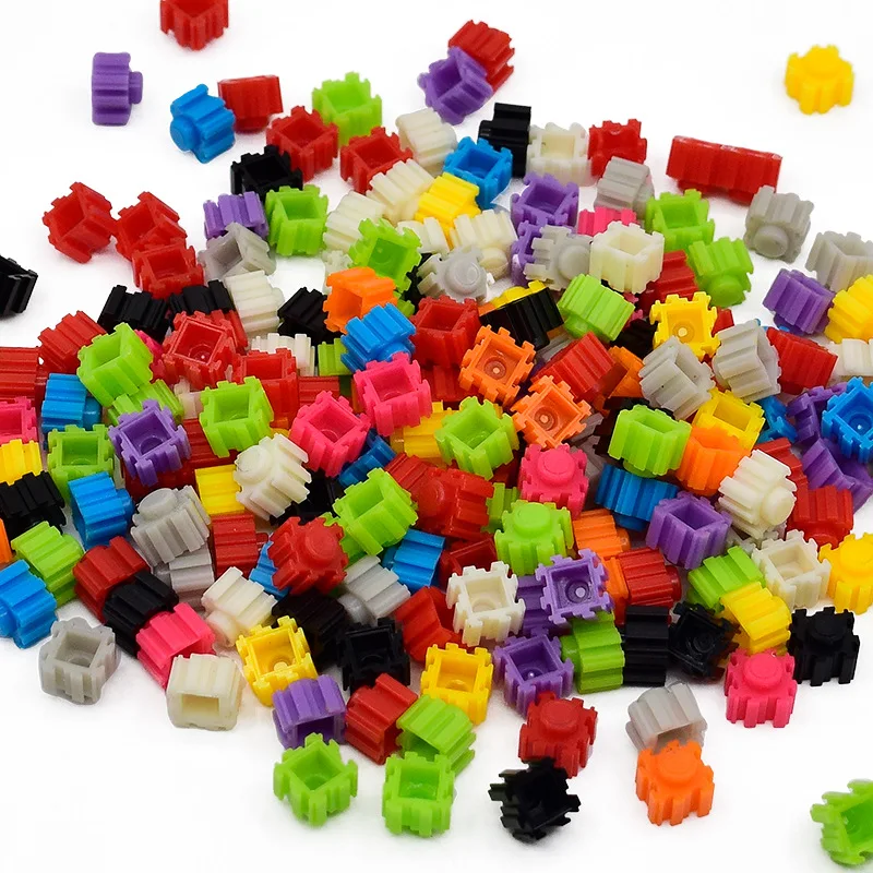 100pcs Snowflake Building Block Children Early Education Puzzle Toys Bullet Micro Diamond Assembling Building Blocks Toys DDJ