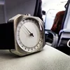 2025 Swiss Men's Fashion Square 100M Diving Quartz Watch 24 Hours Single Needle Leather Strap Men's Watch Reloj Hombre 2