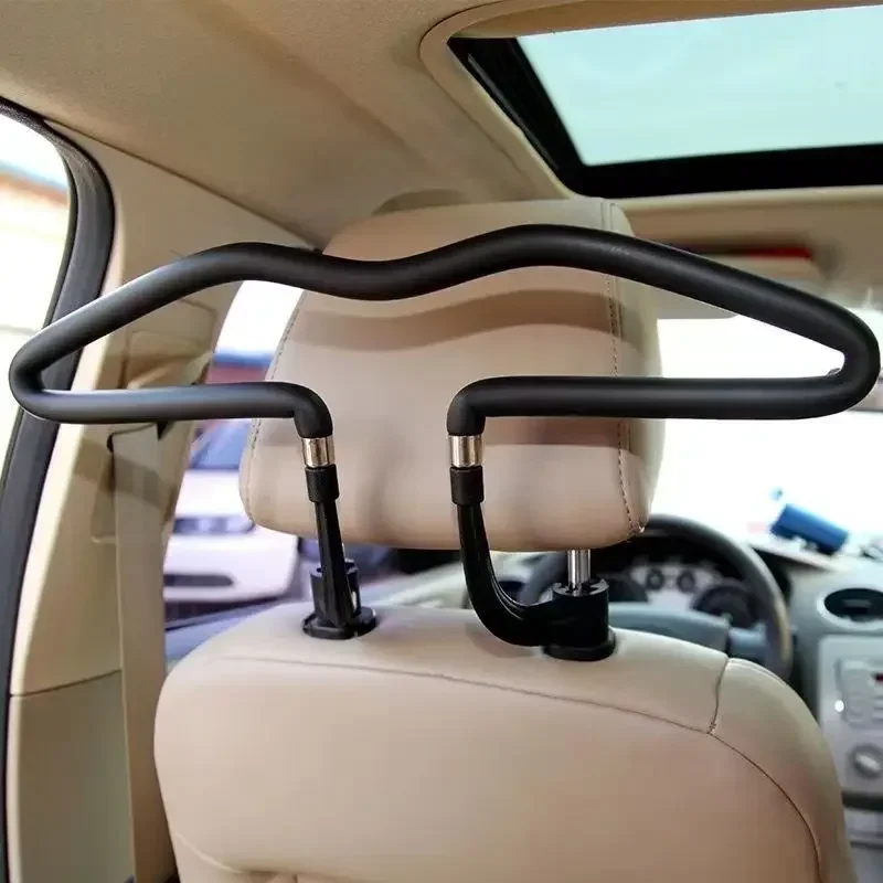 Appendiabiti per auto Supporto per poggiatesta Supporto per vestiti Appendiabiti universale per sedile posteriore per auto Accessorio da viaggio Appendiabiti per sedile - Image 2