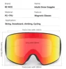 UV400 Magnetic Ski Goggles Double Layer Polarized Lens Skiing Anti-fog Snowboard Goggles for Men Women Ski Glasses Eyewear Set 2