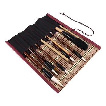 Set di pennelli per calligrafia cinese da 10 pezzi, pennello per pittura e scrittura, pennelli da disegno Kanji Sumi giapponesi 1