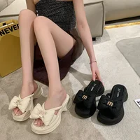 2024 summer New Fashion Women Shoes Slippers Comfortable Platform Shoe High Heels Leisure flower outdoor beach Slipper Women - Image 3
