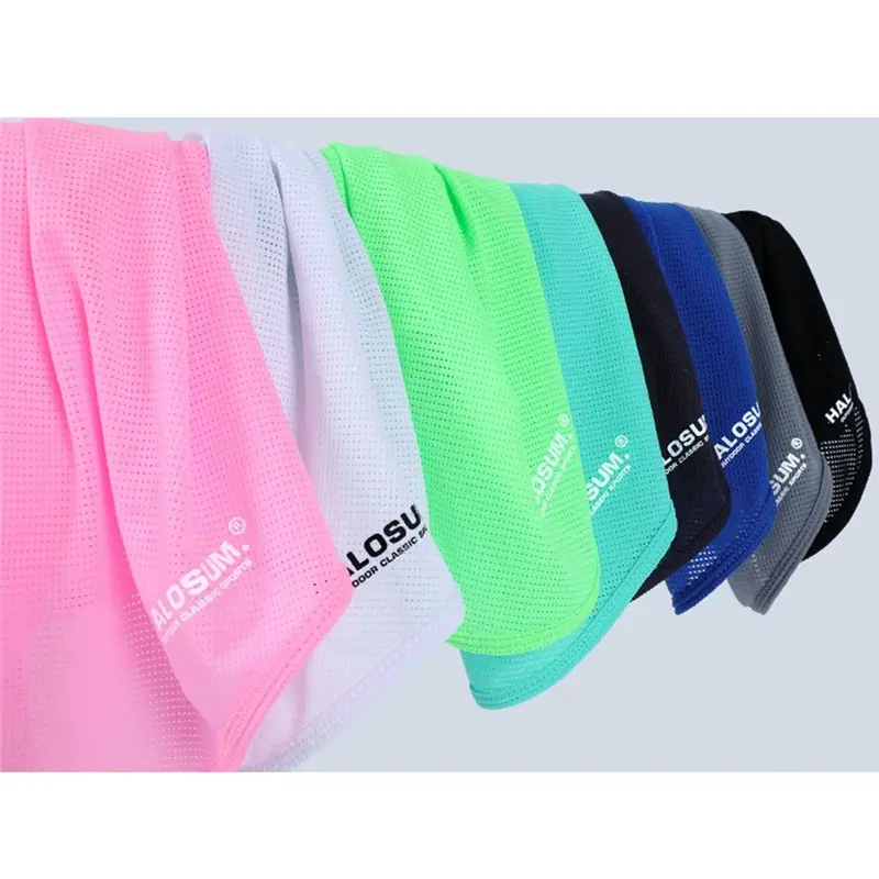 Full Face Mask Balaclava Breathable Sun UV Protection Summer Ice Silk Sun Protection Bike Mask Motorcycle Scarf Neck Gaiter